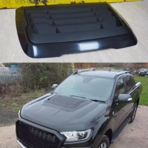 Car Bonnet Scoop Hood Vent Fit for Ford Ranger 2015-2022 Raptor Everest Matte Black Decorative Bonnet Guard Hood Car Accessories